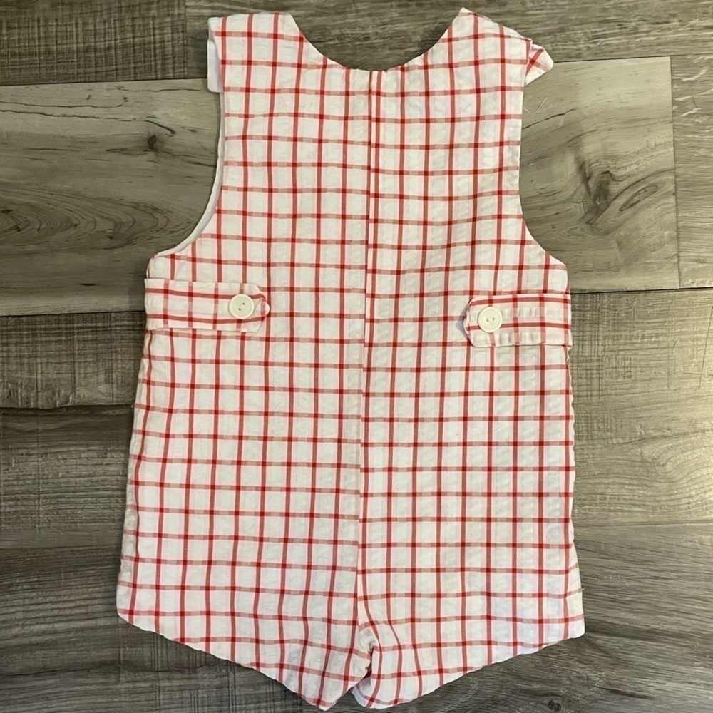 Vintage Nursery Rhyme Toddler Romper Size 4T Checkered Print - Picture 2 of 4